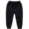 Ding-dong Baby Toddler Kid Boy Solid Cotton Active Pants Casual Drawstring Jogger Sport Jogger PantsBlack,6T view 1