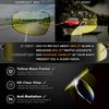 ATTCL Night Driving Glasses Rectangular for Men Al-Mg Metal Frame Ultra Light Yellow 6500 view 3