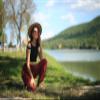 Boho Pants Harem Pants Yoga Trousers for Woman Bohemian Beach Pants (Solid Red,Medium) view 3