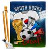 World Cup South Korea Flags Korean Banner Room Wall Art Flag Poles For Outside House Patio Porch Lawn Garden Stand Tapestry Yard Signs FIFA Gifts Sports Fan Trophy Soccer Game Football Made In USA view 1