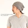 CHARM Extra Slouchy Summer Beanie for Men - Women Baggy Hipster Knit Cotton Slouch Hat Black view 4