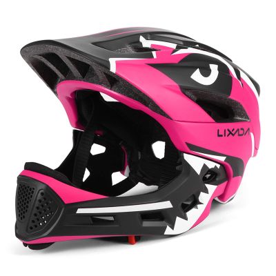Lixada Kids Bike Helmet Adjustable Detachable Full Face Helmet for Cycling Helmet for Children Bicycle, Skateboard, Scooter, Protective Gear (20.5-22 Inches)