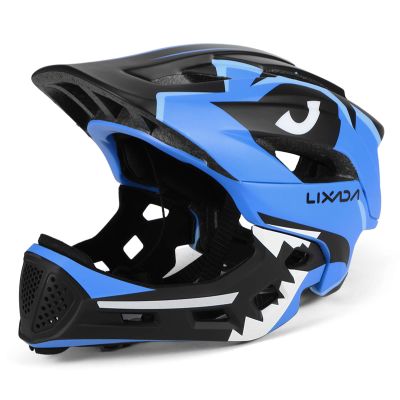 Lixada Kids Bike Helmet Adjustable Detachable Full Face Helmet for Cycling Helmets for Children Bicycle, Skateboard, Scooter, Protective Gear (20.5-22 Inches)