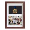 Frame to Display Medals,Sports Medal 3D Box Photo FramesPicture Photo Frame with Certificate Personalised with Title,Marathon Display Frame for medal,Title and Photo,Military/War view 1