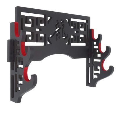 Eforlife Velvet Protect Sword Wall Mount Sword Holder Display Stand with Felt Strips for Katana Wakizashi Genji and Samurai Swords (3 Tier Dragon - )