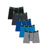 C9 Champion Boys' Duo Dry Boxer Brief, New Ebony, Stealth, Awesome Blue, Balboa Blue, Gray Heather, S view 1