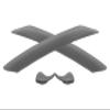 Vonxyz Rubber Kits Replacement for Oakley RadarLock XL Vented Sunglass - Grey view 1