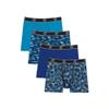 C9 Champion Boys' Lightweight Performance Boxer Briefs, Intense Aqua, Surf The Web Print, L view 1