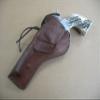 Azula Leather Cross Draw Holster for Ruger Vaquero 7 1/2" Single Action Revolver Dark Brown Left Hand view 2