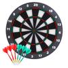Theefun Safety Dart Board Set -16 Inch Rubber Dartboard Game with 6 Soft Tip Darts for Men Women, Party, Office Family Leisure Sport view 1