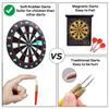 Theefun Safety Dart Board Set -16 Inch Rubber Dartboard Game with 6 Soft Tip Darts for Men Women, Party, Office Family Leisure Sport view 4