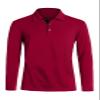 KUYIGO Mens Slim-Fit Long Sleeve Polo Shirts Casual Basic Designed Cotton Tops XX-Large Red view 4