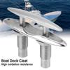 Eaglerich Boat Pull Up Deck Cleat 6 inch/150mm Heavy Duty Flush Mount Dock Cleat Double-Deck Push-Pull Cable Bolt for Kayak Boat and Dock Marine Stainless Steel view 3
