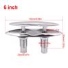 Eaglerich Boat Pull Up Deck Cleat 6 inch/150mm Heavy Duty Flush Mount Dock Cleat Double-Deck Push-Pull Cable Bolt for Kayak Boat and Dock Marine Stainless Steel view 4