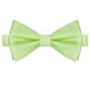 KissTies Mens Lime Green Self Tied Bow Tie Satin Wedding Bowties + Gift Box view 2