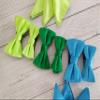 KissTies Mens Lime Green Self Tied Bow Tie Satin Wedding Bowties + Gift Box view 3