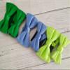 KissTies Mens Lime Green Self Tied Bow Tie Satin Wedding Bowties + Gift Box view 4