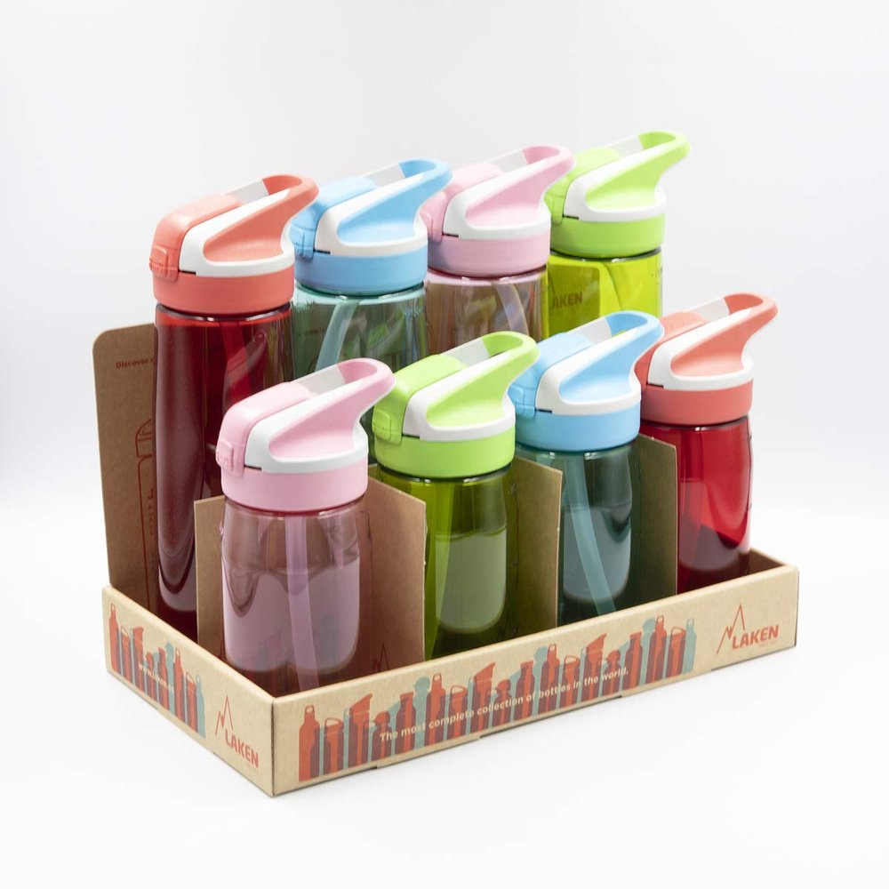 Laken TNS4SET Display 8 BOT. Tritan Summit 0.45L Unisex Adults, Assorted