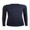 Comfneat Men's 2-Pack Thermal Long Sleeve Undershirt Waffle Knit Soft Comfy Crew Neck Underwear Top (Navy 2-Pack, L) view 2