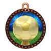 2-1/2 Inch Die-Cast Metal Award Medallion with Antique Bronze Finish and Attached 2 Inch Full Color Laminated Sport Insert. view 1