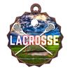 2-1/4 Inch Die-Cast Metal Award Medallion with Antique Bronze Finish and Attached 2 Inch Full Color Laminated Sport Insert. view 1