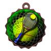 2-1/4 Inch Die-Cast Metal Tennis Medal Award Medallion with Antique Bronze Finish and Attached 2 Inch Full Color Laminated Sport Insert Medals Trophy view 1