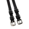 Huntley Equestrian Premium English Leather Spur Straps (Black, 18" Inches Long) view 3