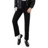 Personalize custom Unisex Adult Boys Girls Jazz Latin Salsa Pants Danceing Hip Hop Trouser (Black,M) view 2