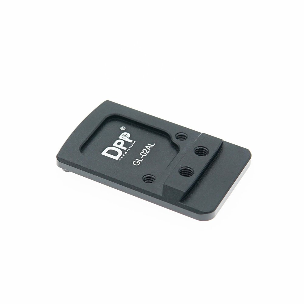 DPP Titanium Rear Sight Dovetail Mount Compatible with Glock Trijicon RMR/SRO&Holosun 407C507C/508T (Aluminum)