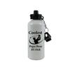 CustomGiftsNow Coolest Papa Bear by Par - Golfing Aluminum 20 Ounce Summer White Golf Sport Water Bottle, 2 Lids view 1