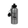 CustomGiftsNow Pappy Said he was Going for a Long Drive - Golfing 20 Ounce Summer Silver Golf Aluminum Sport Water Bottle with 2 Lids view 1