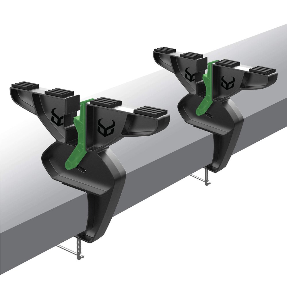 Demon Ski and Snowboard Ultra Vise for Tuning, Repair and Waxing, No Slip Vice Grips with Horizontal and Vertical Working Positions, Magnetic Tool Holder and Secure Board Grip Center Arm (Pair)