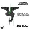 Demon Ski and Snowboard Ultra Vise for Tuning, Repair and Waxing, No Slip Vice Grips with Horizontal and Vertical Working Positions, Magnetic Tool Holder and Secure Board Grip Center Arm (Pair) view 2