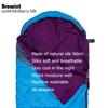 Browint Silk Sleeping Bag Liner, 100% Mulberry Silk Sleep Sheet, Sack, Extra Wide 87"x43" & 87x34, Lightweight Travel Sheet for Hotel, Envelop Rectangular 73x34, Hooded Mummy 87x34 view 4