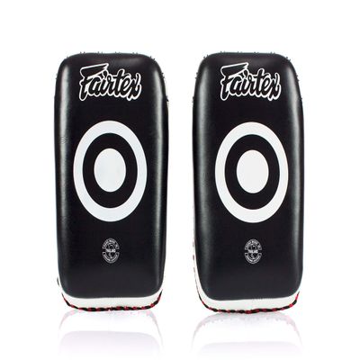 Fairtex Curved MMA Muay Thai Pads for Punching, Blocking, Kicking,Punch, Hitting |Light Weight & Shock Absorbent Boxing Mitts | Extra Padding for Sparring - Black/Yelloe(Long, Pair)