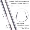 TRIWONDER Tent Poles Replacement Aluminum Camping Rod Accessories Pre-Assembled Tent Pole Repair Kit, 2 Pcs (20ft (610cm)) view 4