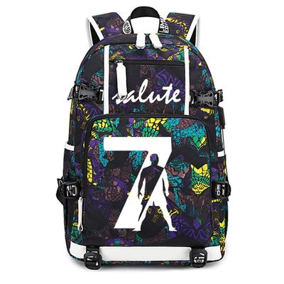 FANwenfeng Soccer Player 7 Luminous Multifunction Backpack Travel Football Fans Bag For Men Women (Style 3)