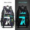 FANwenfeng Soccer Player 7 Luminous Multifunction Backpack Travel Football Fans Bag For Men Women (Style 3) view 2