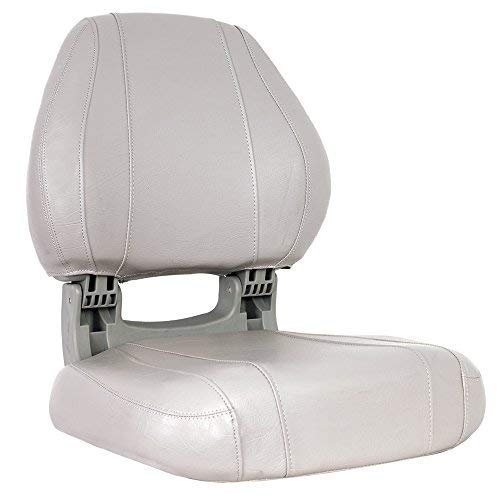 Oceansouth Sirocco Folding Boat Seat (Gray, Sirocco Folding Boat Seat) fishing folding chair black light back cushion boat seats leaders accessories bucket seat covers waterproof cushions