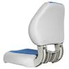 Oceansouth Sirocco Folding Boat Seat (Gray/Blue, Sirocco Folding Boat Seat) fishing folding chair black light back cushion boat seats leaders accessories bucket seat covers waterproof cushions view 2
