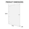 XL Large Football/Hockey Jersey Display Case Military Uniform Display Frame Police Uniform Motorcycle Jacket Shadow Box, 98% UV Protection (All Clear Acrylic Frame) view 4
