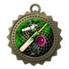 Cricket Gold Large 3 Inch Engraved Medals Trophy Award Personalized Free D03-FCL444 1PK view 2