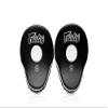 Fairtex FMV9 Contoured Focus Mitts |Striking Accuracy & Protection for Boxing, Muay Thai, Kickboxing |Ergonomic Design, Soft Padding, Secure Fit Leather -(Black/White) view 3