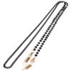 Glasses Neck Strap Chain Acryl Crystal Black Beads Eyeglasses Necklace view 1
