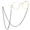 Glasses Neck Strap Chain Acryl Crystal Black Beads Eyeglasses Necklace view 2