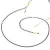 Glasses Neck Strap Chain Acryl Crystal Black Beads Eyeglasses Necklace view 3