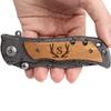 Fanfoobi Laser Engraved Pocket Knife with monogrammed S(from Alphabet 26 A-Z), Anniversary Present for Men, Birthday Present for Men, Boyfriend, Husband Birthday, Fathers Day view 2