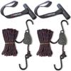 Kayak tie Down Straps Bow and Stern tie Downs Loops Strap Ratchet Rope Canoe Pulley Hanger Anchor Point Tying Kits view 1