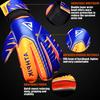 ATHPIK Soccer Goalie Gloves, Junior Indoor & Outdoor Goalkeeper Gloves with Finger Spines Protection and Strong Grip for Kids, Youth, Girls and Boys(Blue,Size 7) view 2