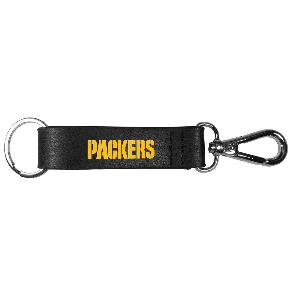 NFL Siskiyou Sports Fan Shop Green Bay Packers Black Strap Key Chain One Size Black